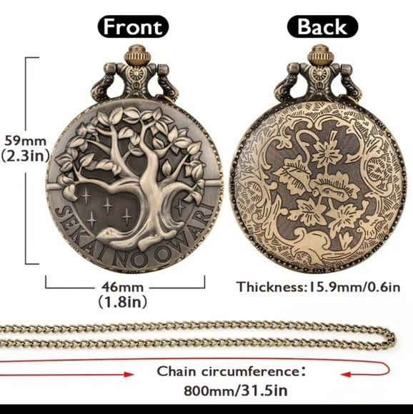 New tree of life quartz pocket watch - Picture 3 of 4